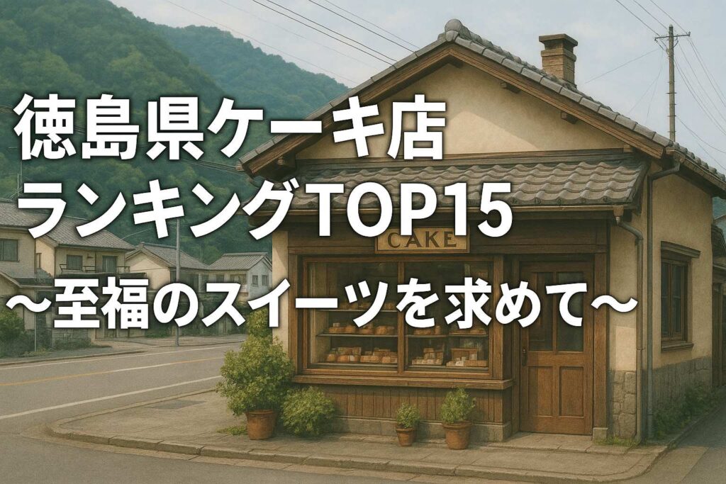 徳島県ケーキ店ランキングTOP15～至福のスイーツを求めて～